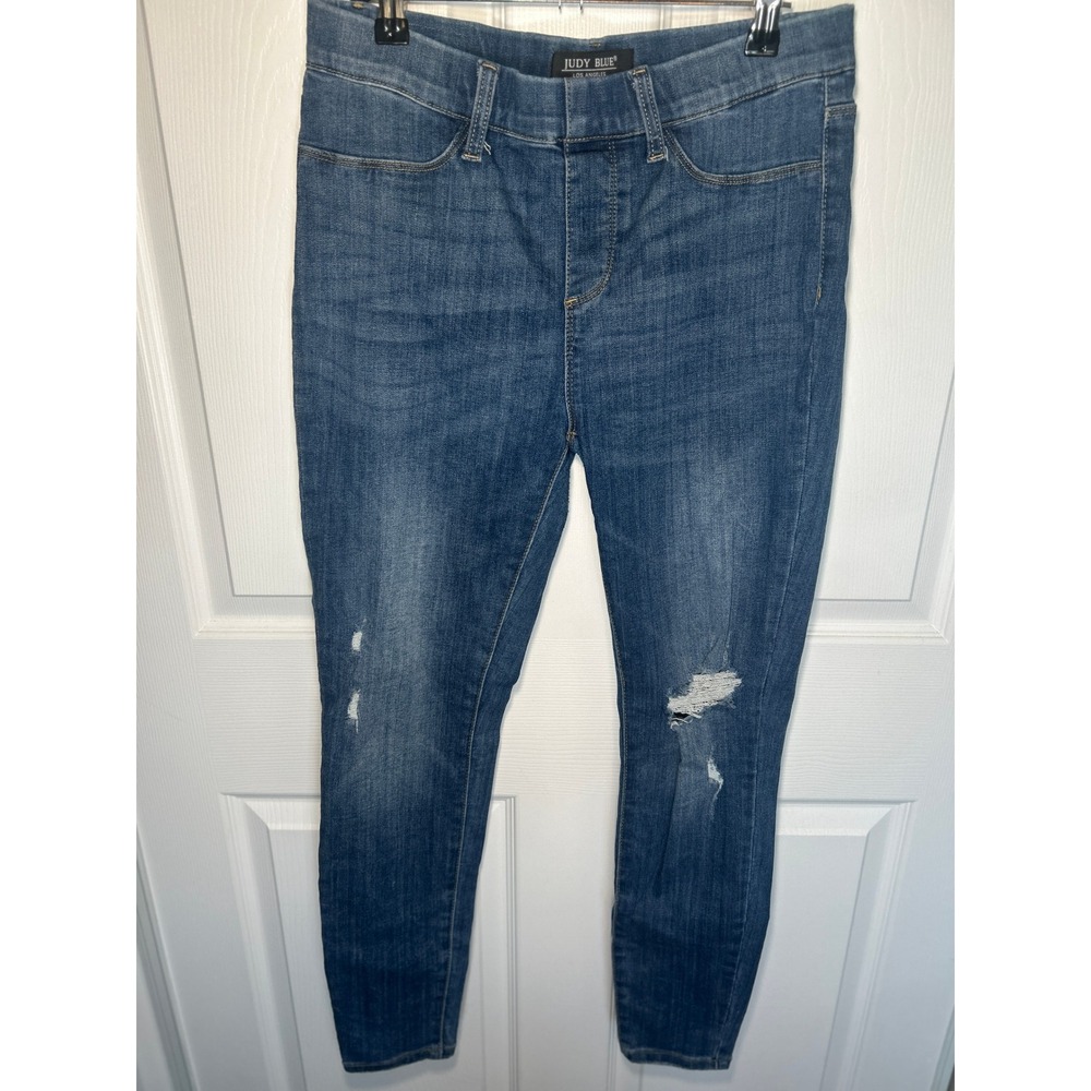 Judy Blue‎ Curvy Perfect Jeggings Stretch Skinny Jeans Medium Wash Size 11/30